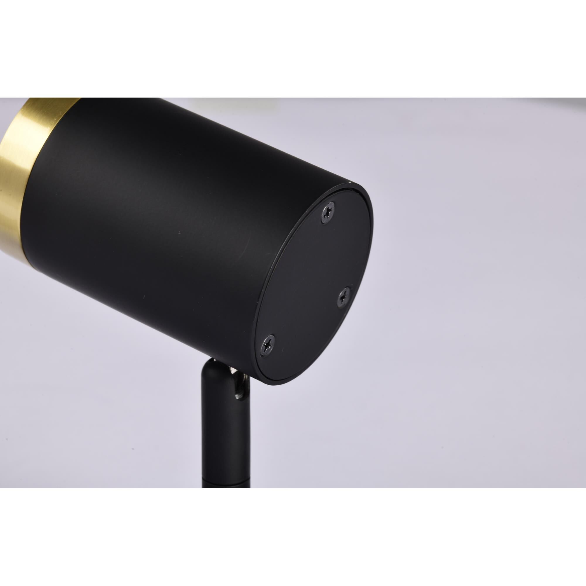 Shown in Matte Black and Brushed Brass finish