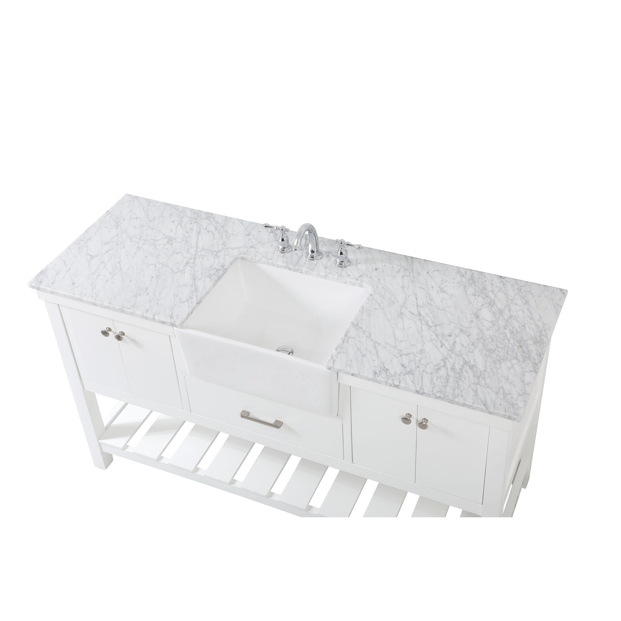 Shown in White finish