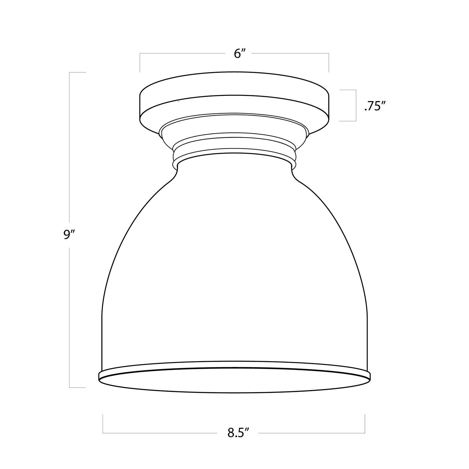 Pantry 9 Inch Flush Mount by Regina Andrew