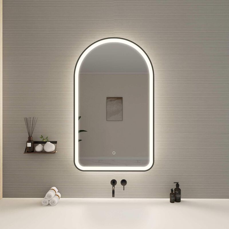 Harmoni 40 Inch LED Lighted Mirror by Elegant Decor