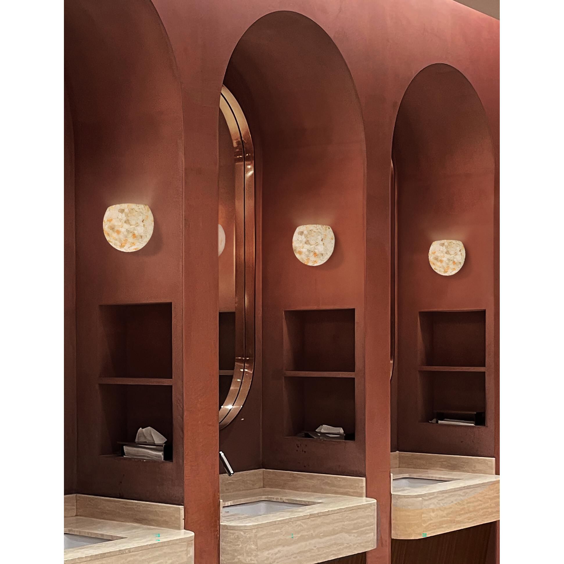 Shown in Alabaster Rocks finish and Alabaster Rocks glass