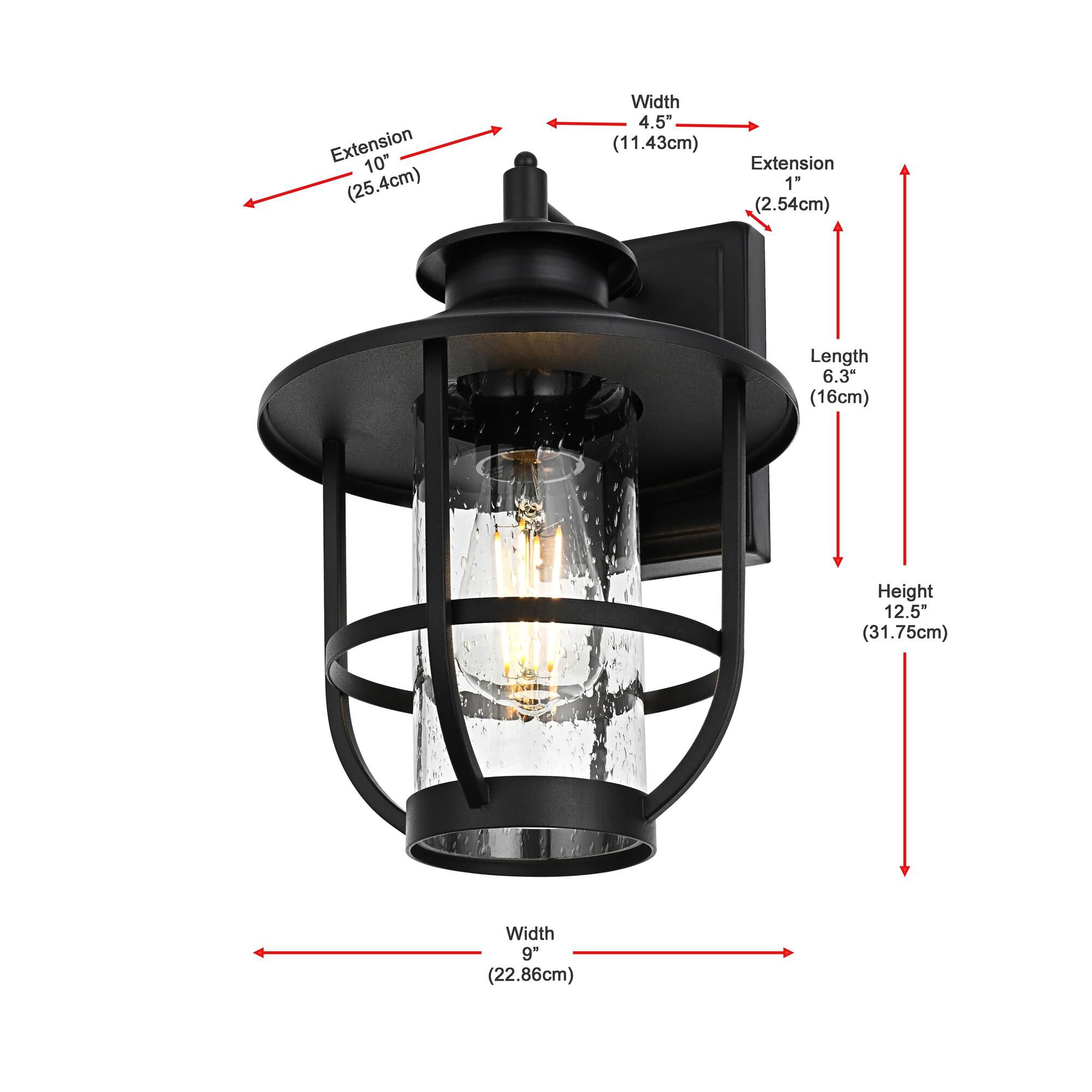 Shown in Black finish