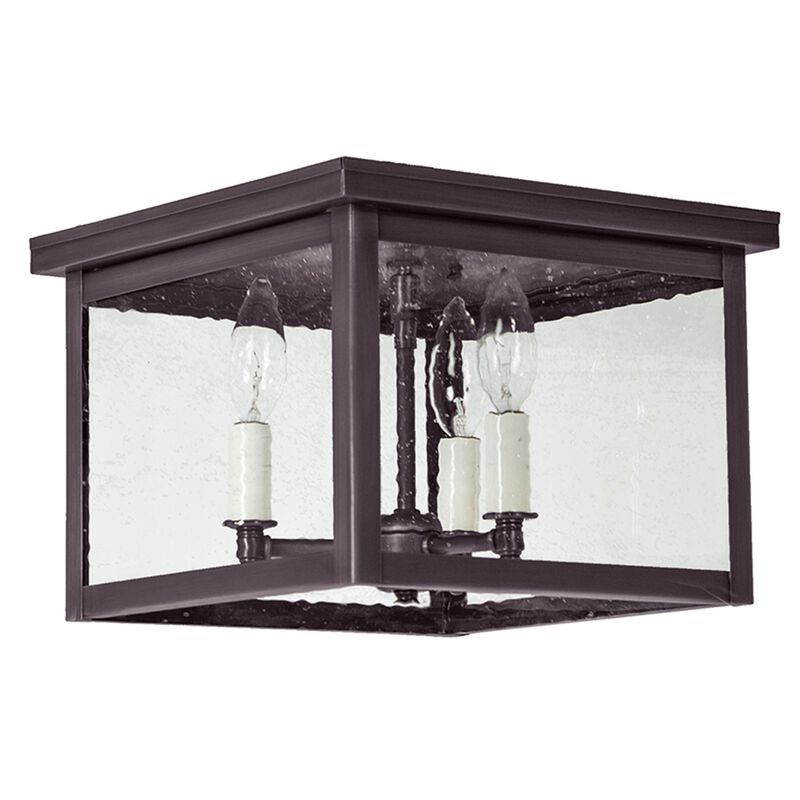 Williams 11 Inch 3 Light Outdoor Flush Mount by Northeast Lantern