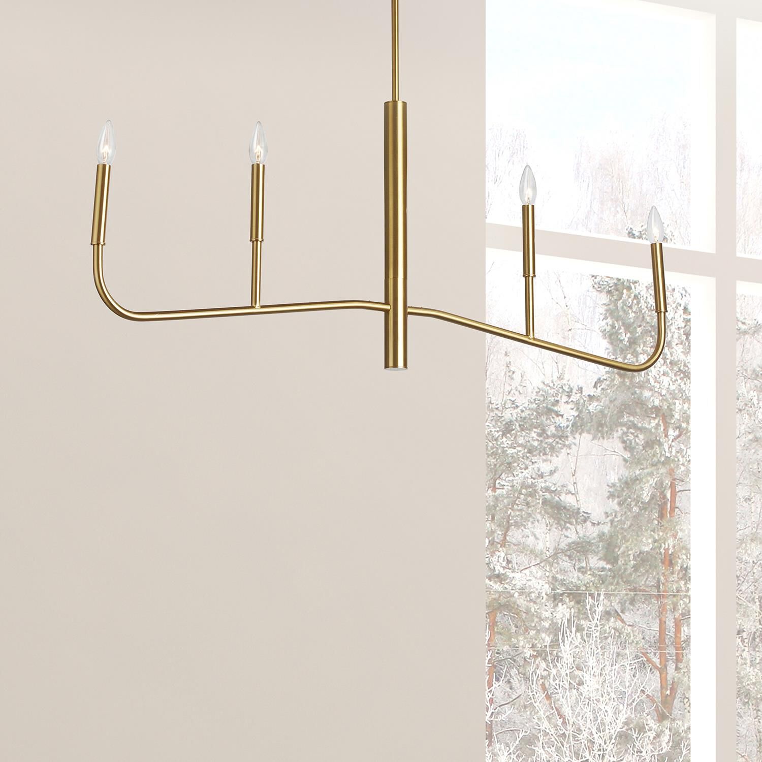 Eleanor 48 Inch 4 Light Chandelier by Dainolite