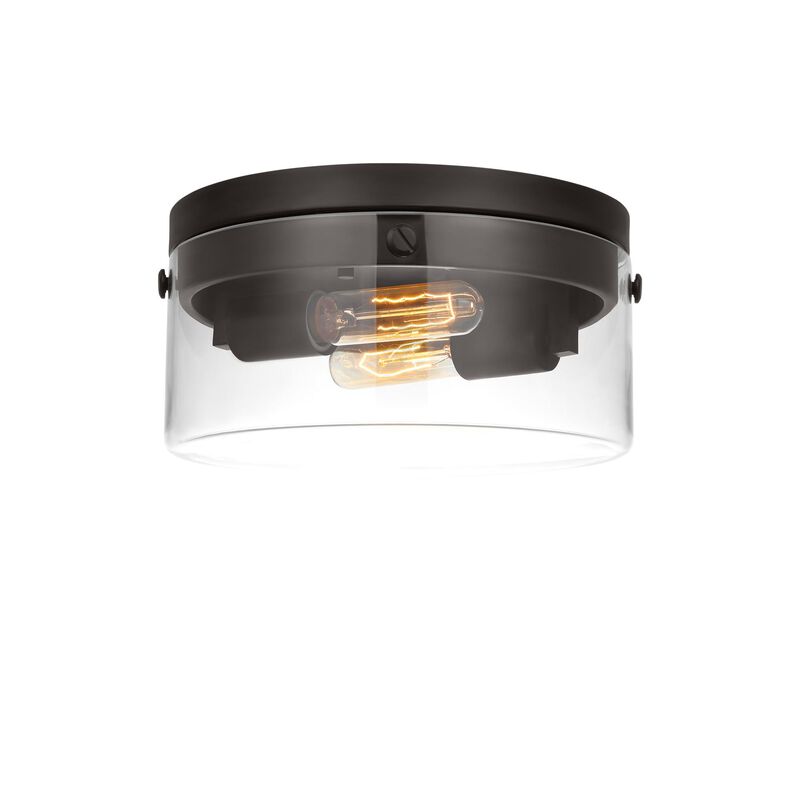 Chapman & Myers Garrett 11 Inch 2 Light Flush Mount by Visual Comfort Studio