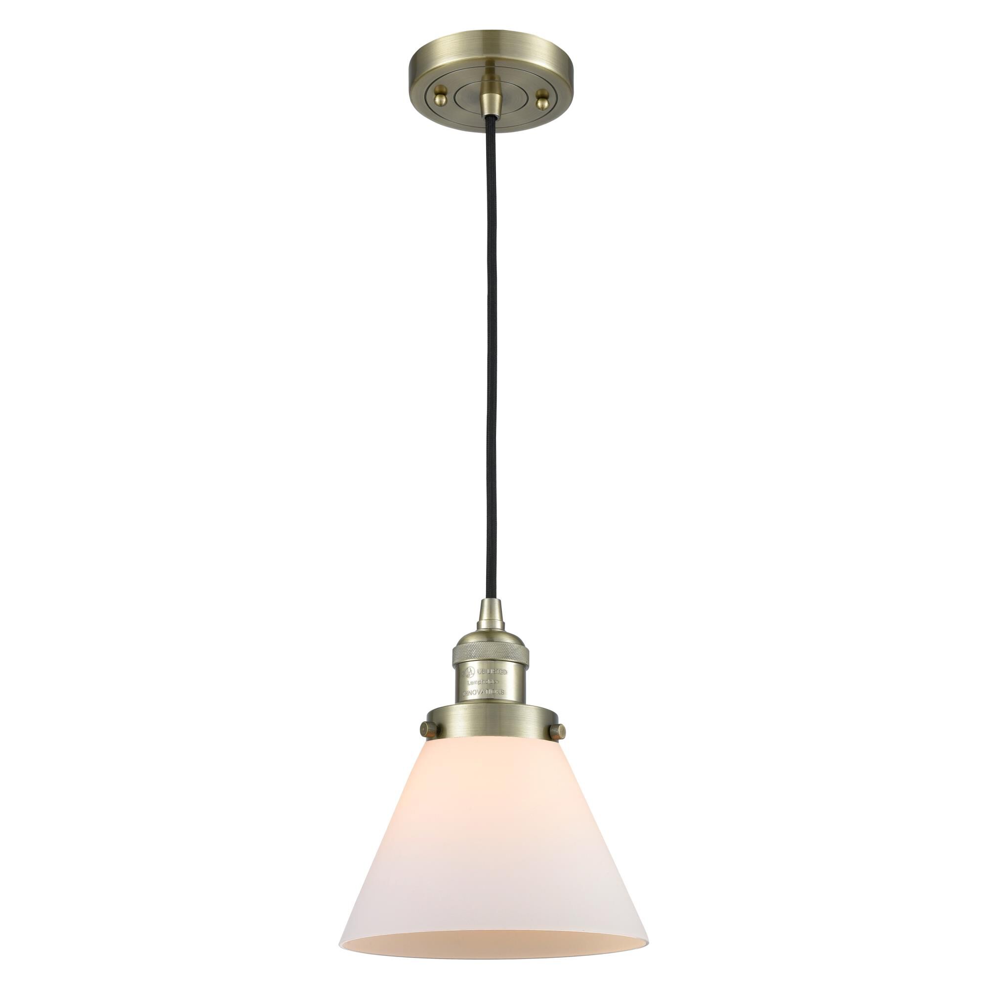 Bruno Marashlian Large Cone 8 Inch Mini Pendant by Innovations Lighting
