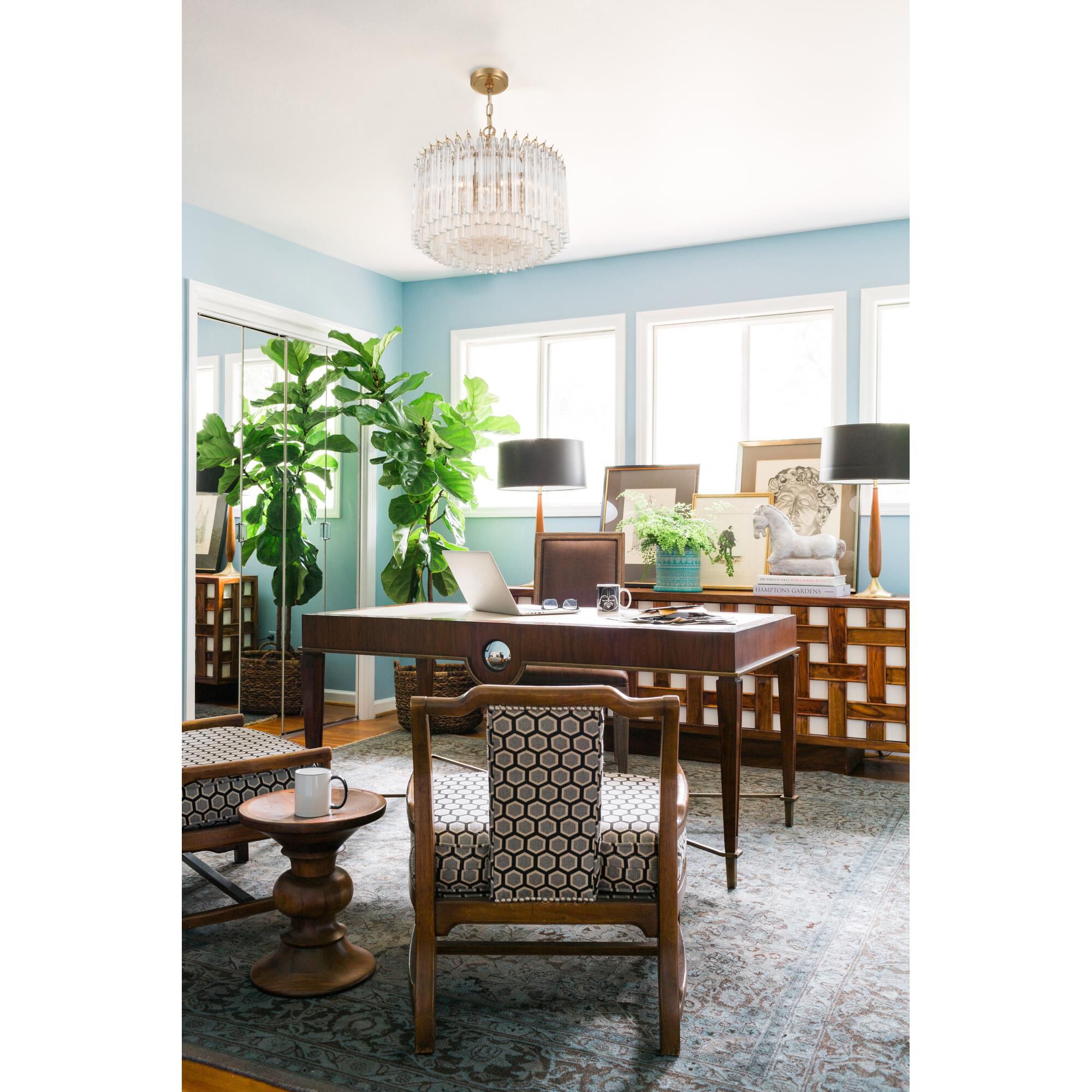 Lofton 18 Inch Mini Chandelier by Crystorama