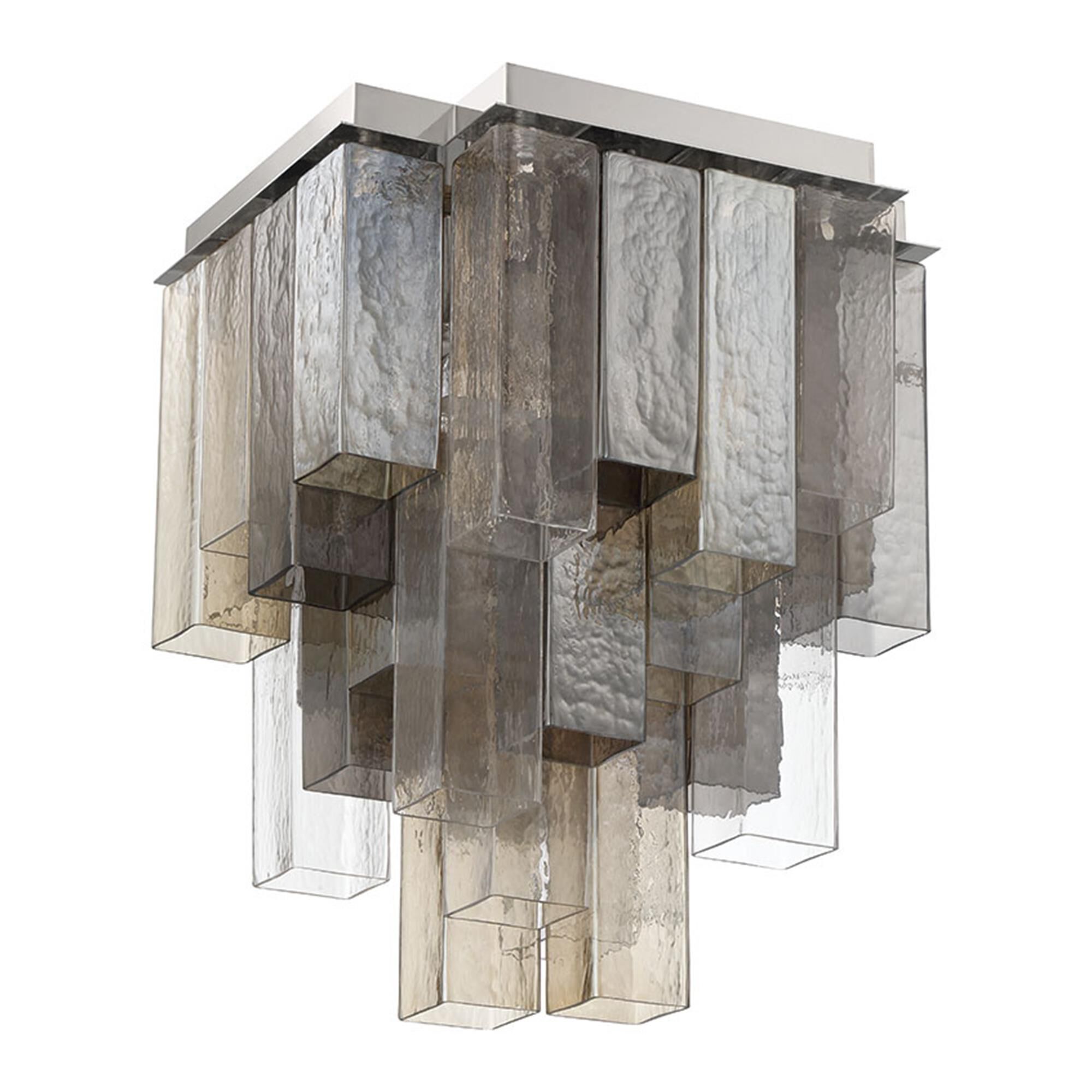 Shown in Chrome finish and Mixed glass