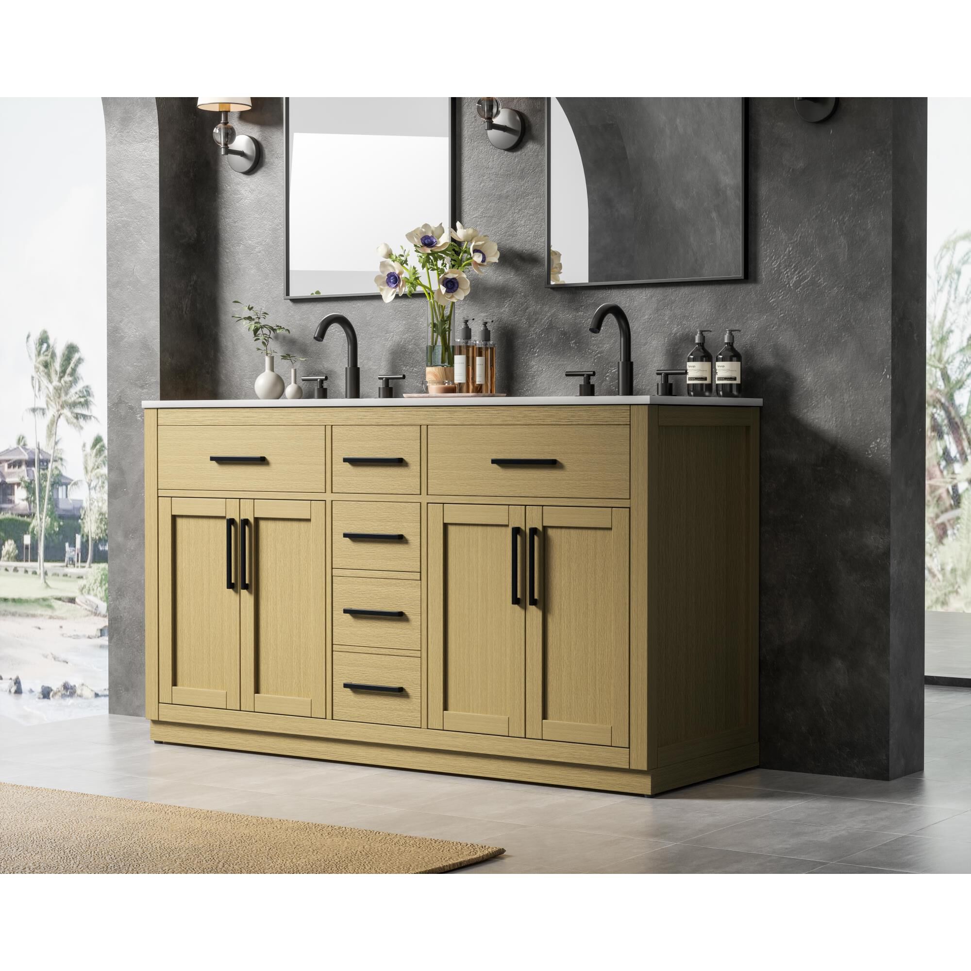 Alden 60 Inch Bath Vanity by Elegant Dcor