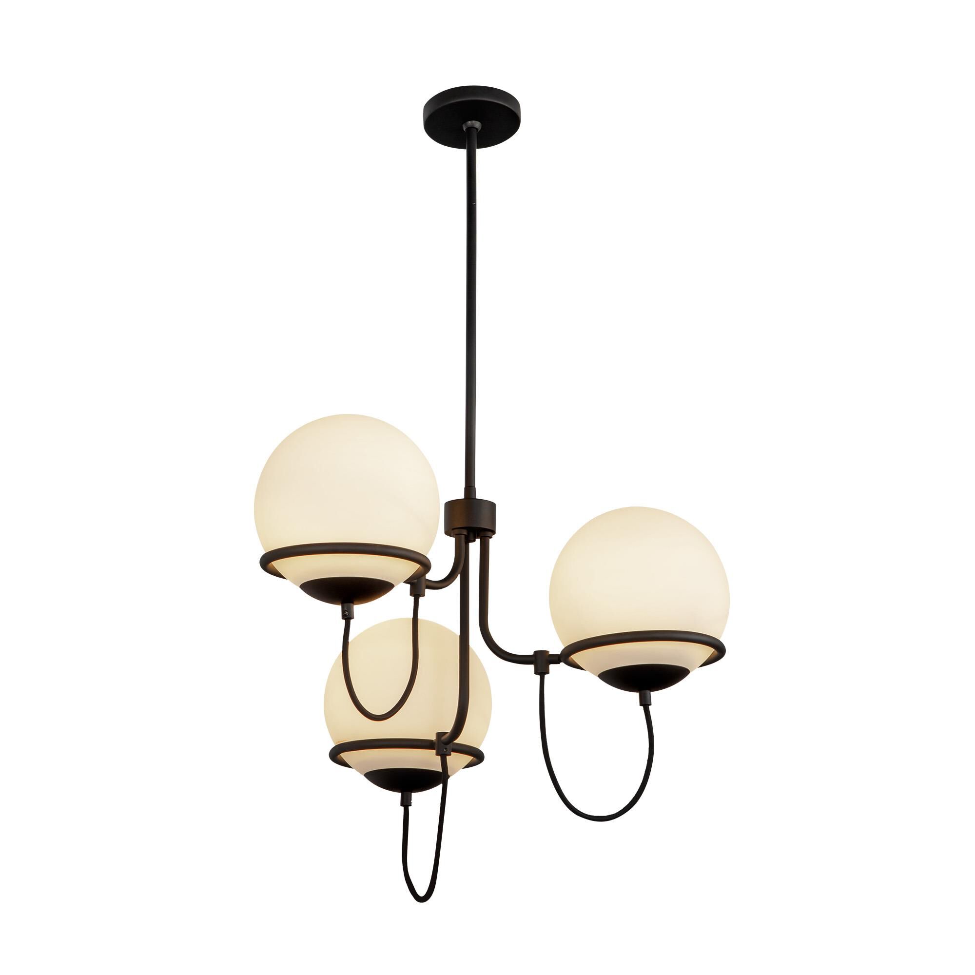 Shown in Aged Brass/Opal Glass|matte Black/Opal Glass finish and Opal glass and Opal Glass shade