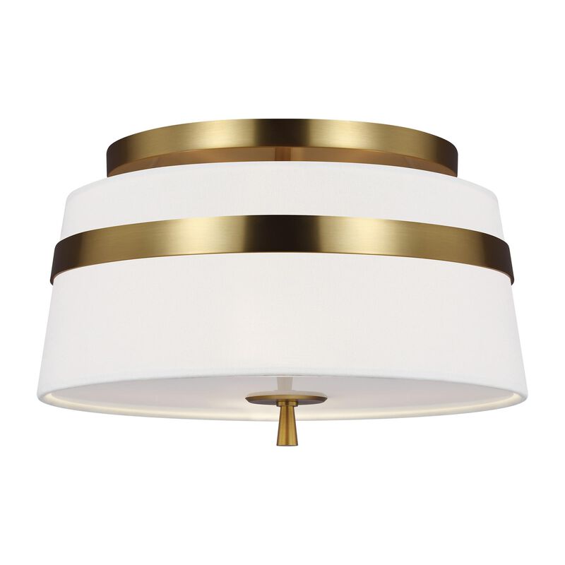 Alexa Hampton Cordtlandt 14 Inch 3 Light Semi Flush Mount by Visual Comfort Studio