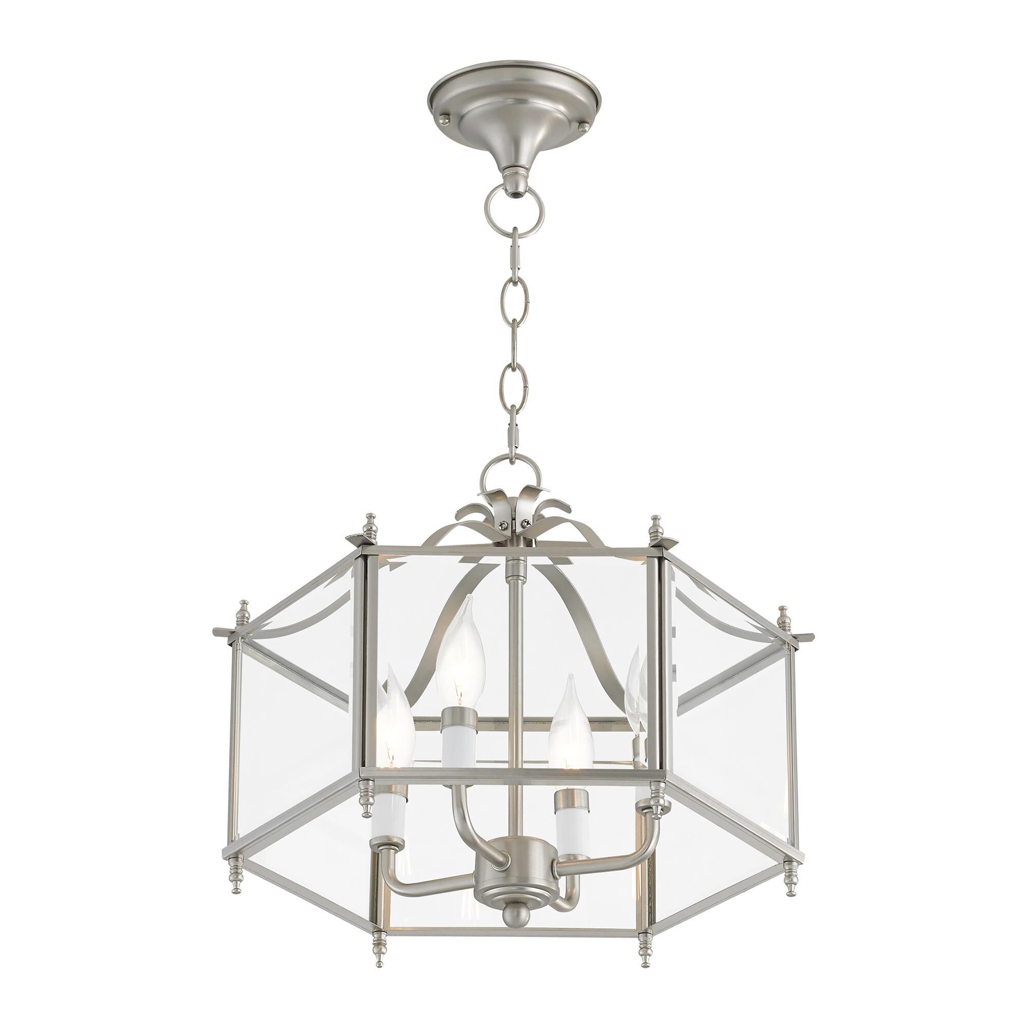 Livingston 15 Inch Cage Pendant by Livex Lighting