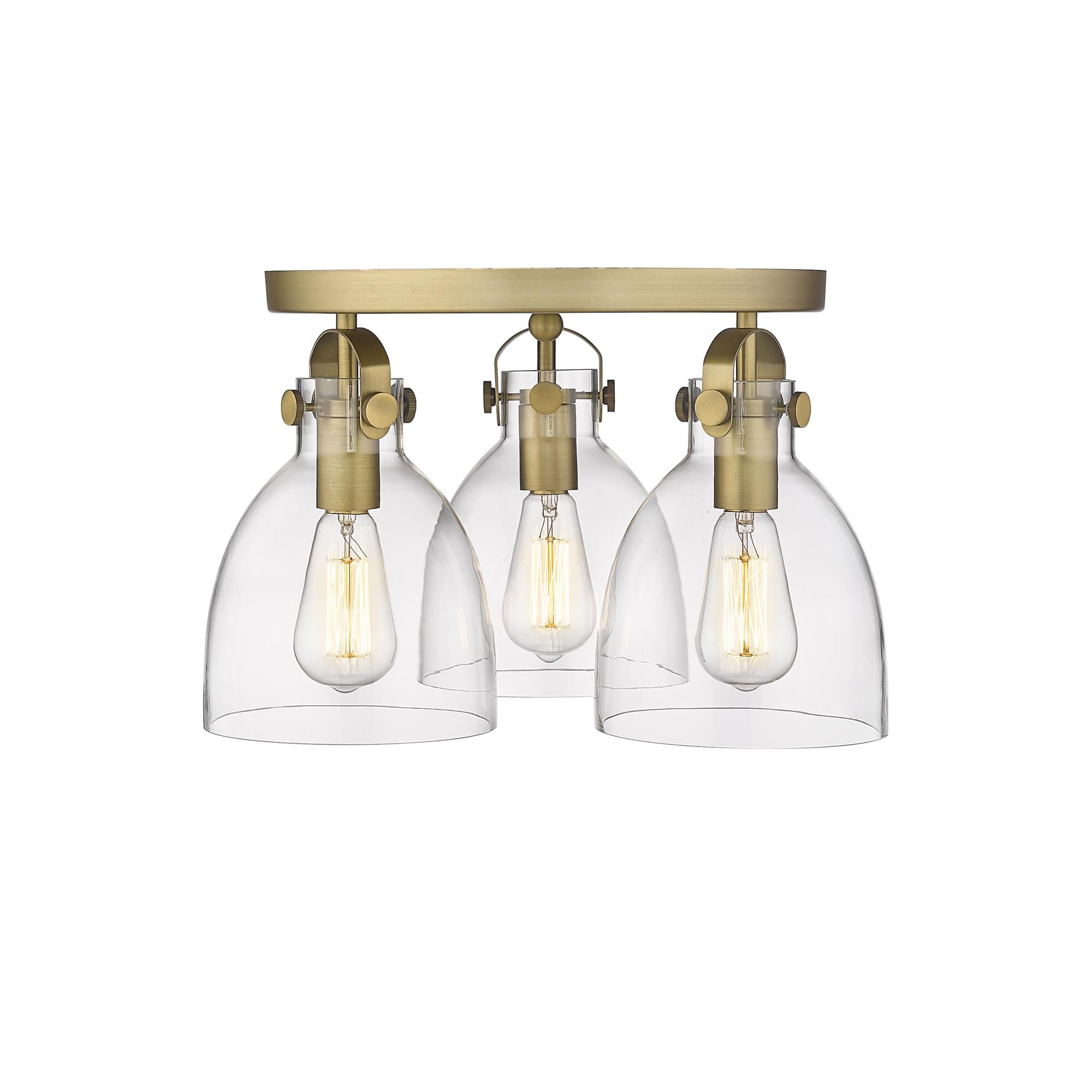 Bruno Marashlian Newton Bell 19 Inch 3 Light Flush Mount by Innovations Lighting