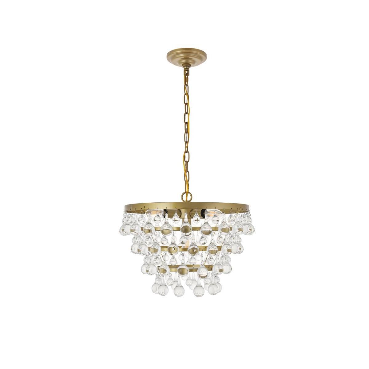 Kora 17 Inch 5 Light Mini Chandelier by Elegant Lighting