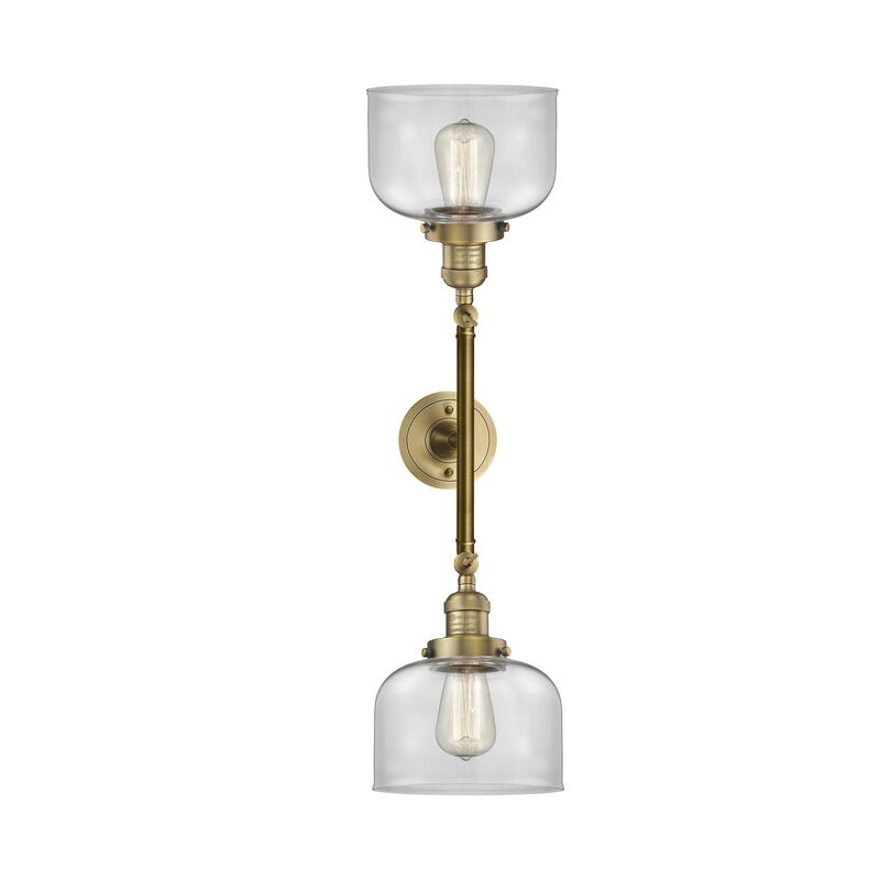Bruno Marashlian Large Bell 19 Inch 2 Light Bath Vanity Light by Innovations Lighting