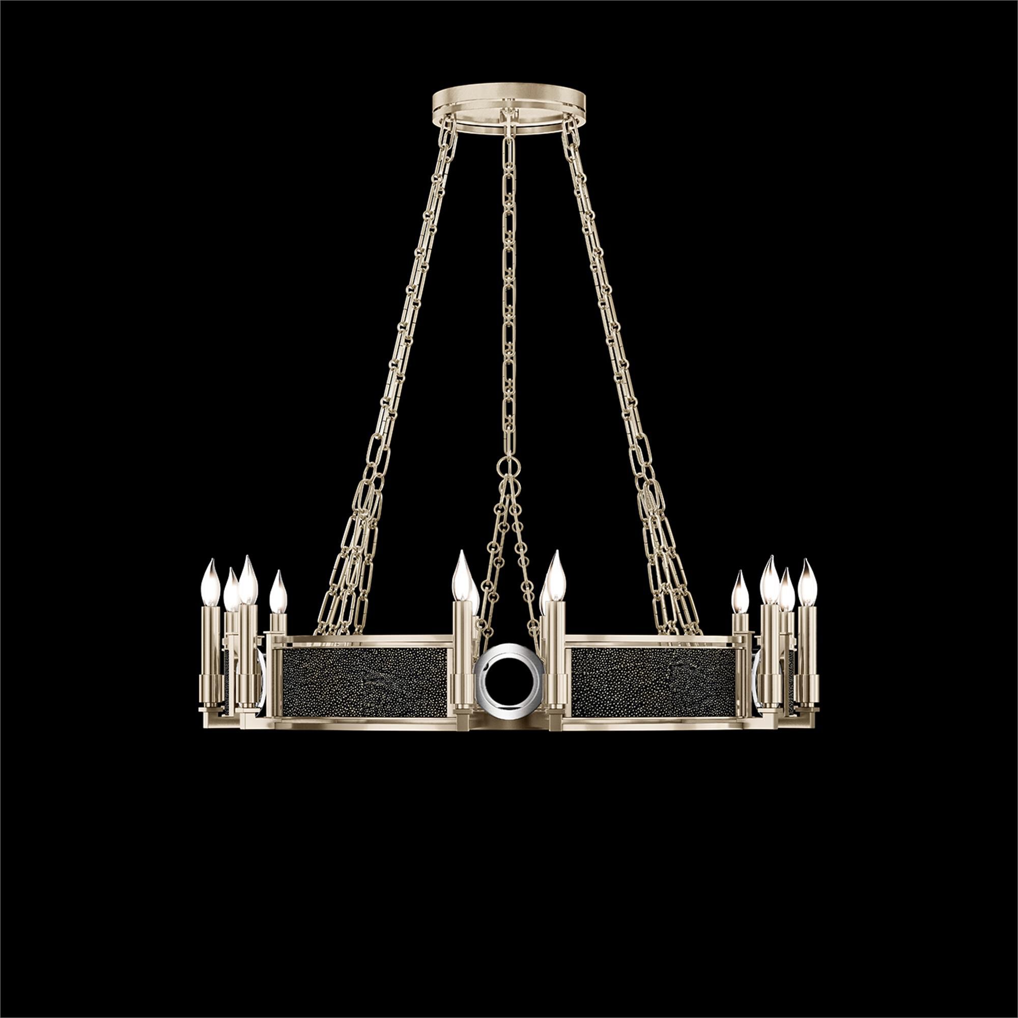Shown in Champagne and Nickel  finish and Black Knight accent