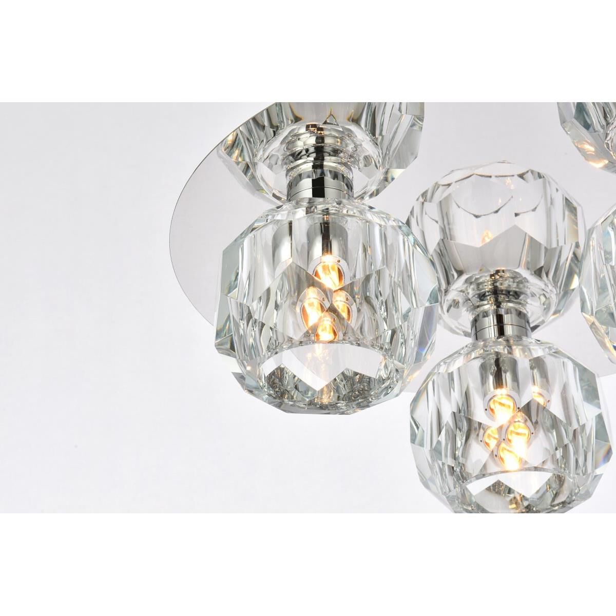 Shown in Chrome  finish and RC Clear crystal and Clear glass