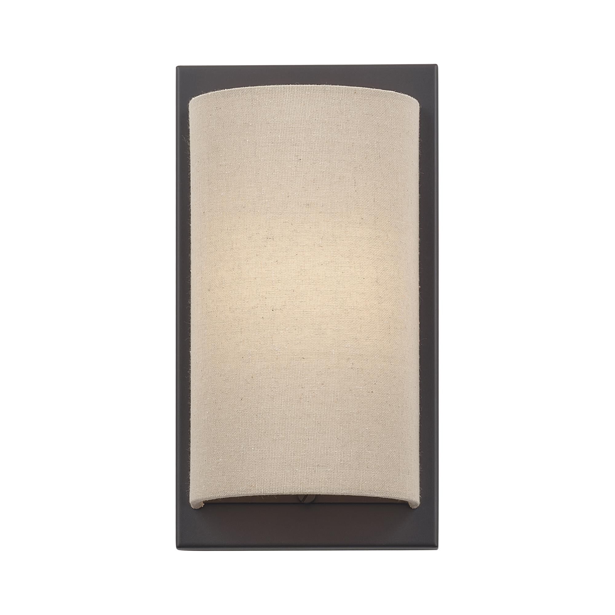 Shown in Bronze finish and Hand Crafted Parchment Color Hardback Fabric shade