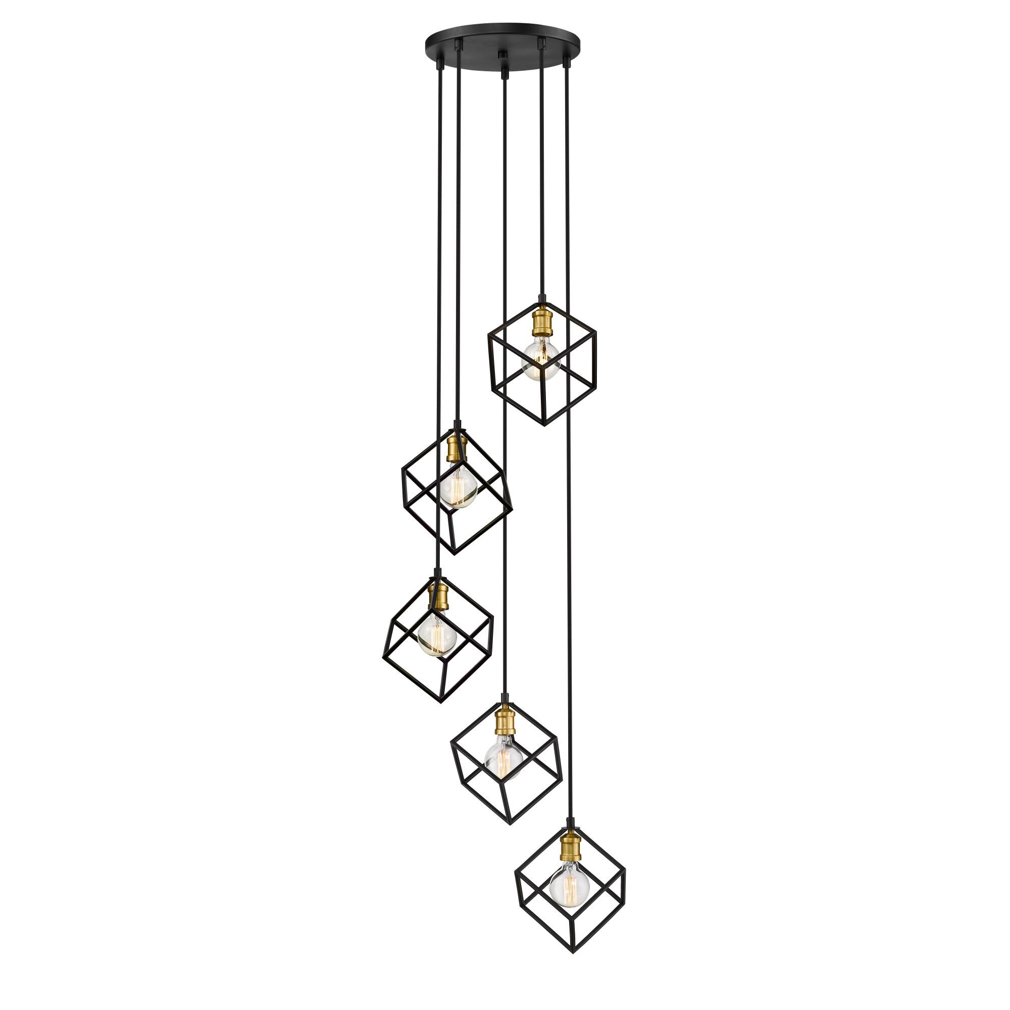 Vertical 20 Inch 5 Light Mini Chandelier by Z-Lite