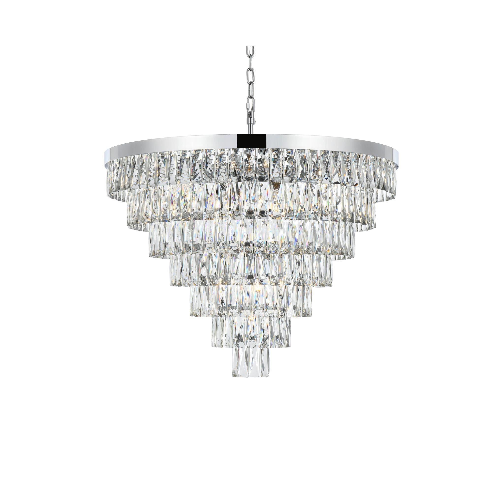 Josephine 32 Inch Chandelier by Elegant Lighting