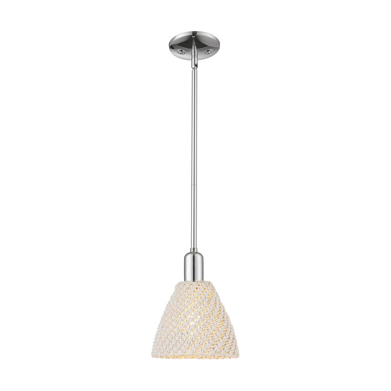 Bruno Marashlian Natural Ballston Dome 8 Inch Mini Pendant by Innovations Lighting