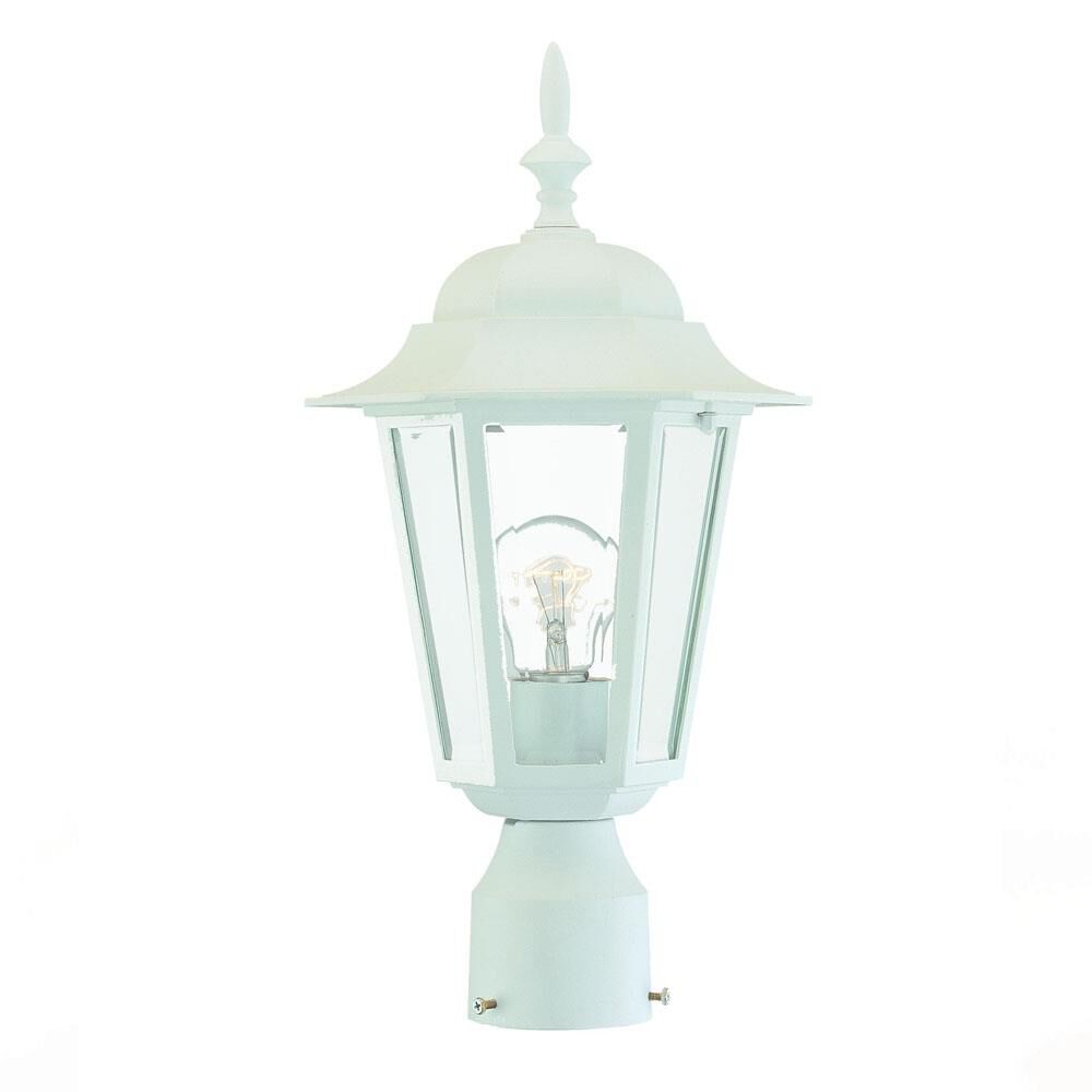 Shown in Textured White finish and Clear glass and Clear Beveled Glass Panes shade