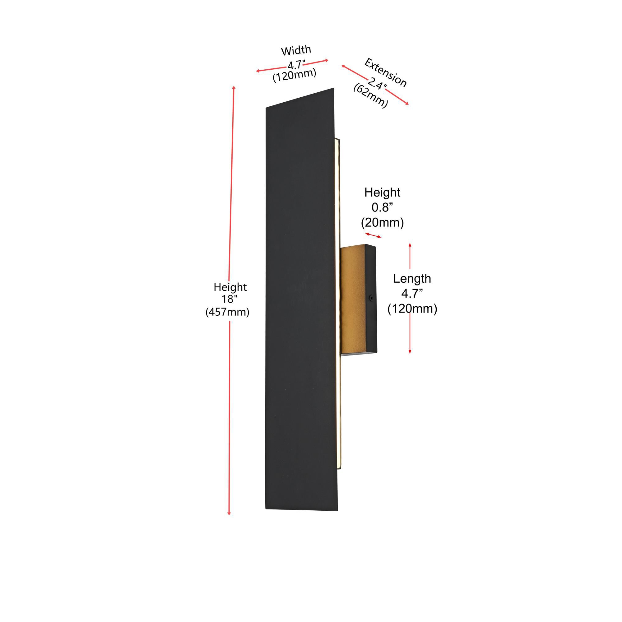 Waylen 5 Inch Outdoor Wall Light by Elegant Lighting