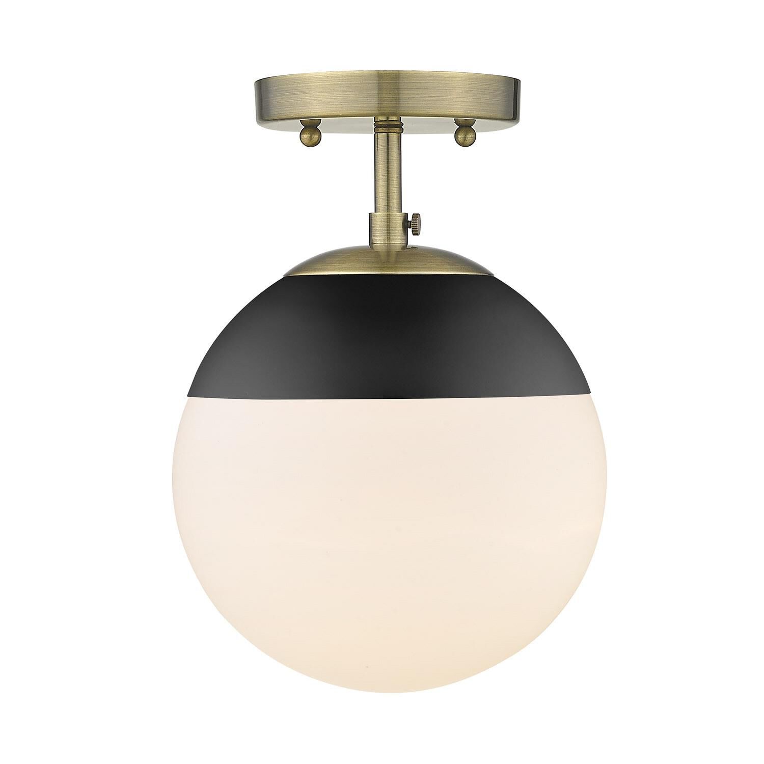 Dixon 7 Inch 1 Light Semi Flush Mount by Golden Lighting