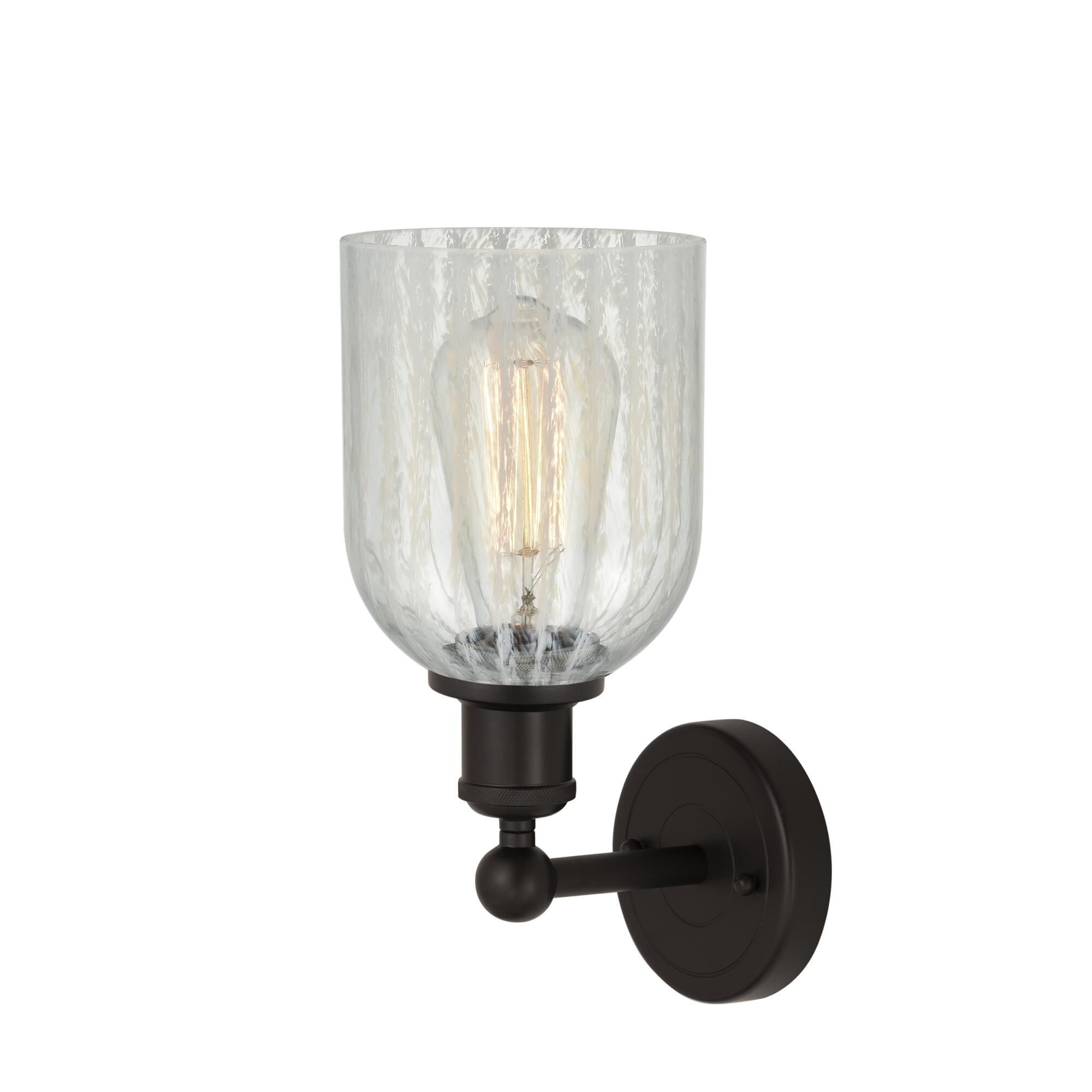 Shown in Oil Rubbed Bronze, Mouchette finish and Mouchette glass and Mouchette Glass shade