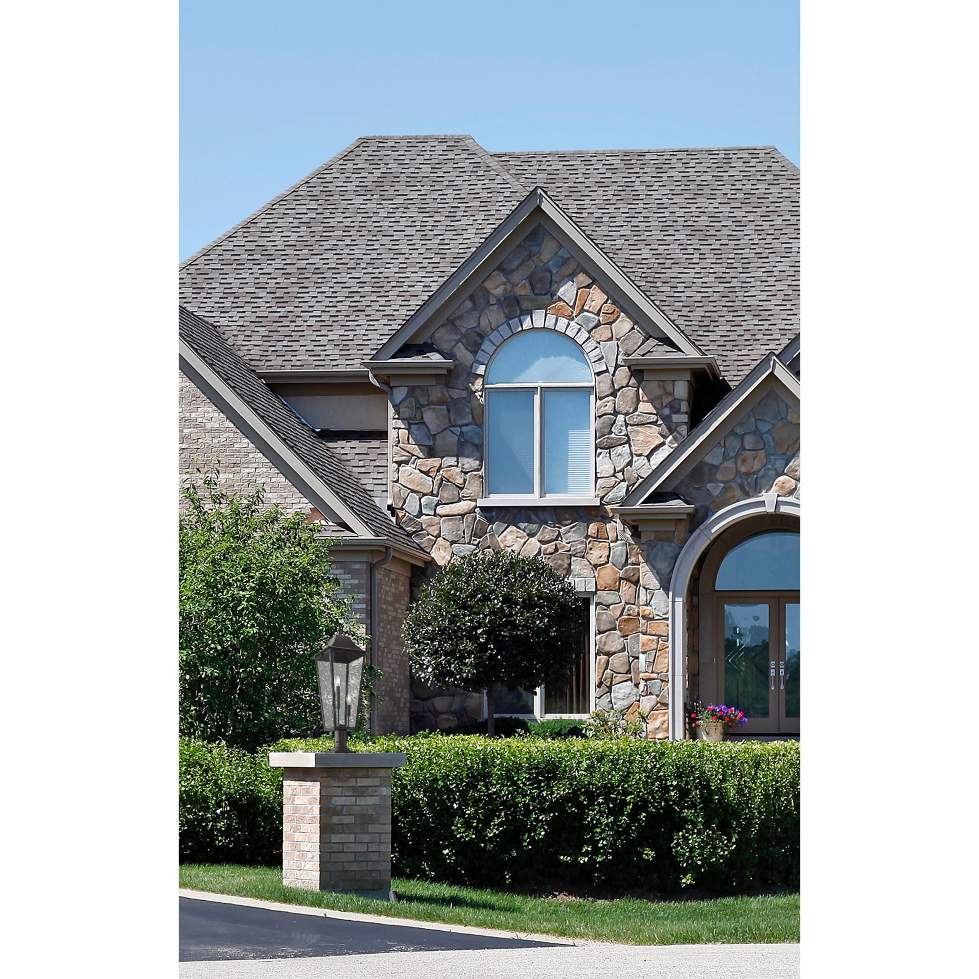 Shown in Black finish and Clear Beveled glass and Clear Beveled shade