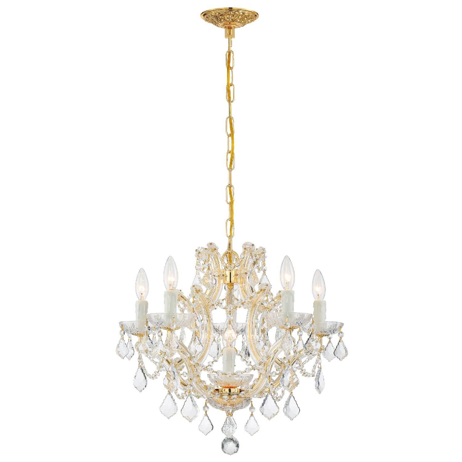 Maria Theresa 20 Inch 6 Light Mini Chandelier by Crystorama