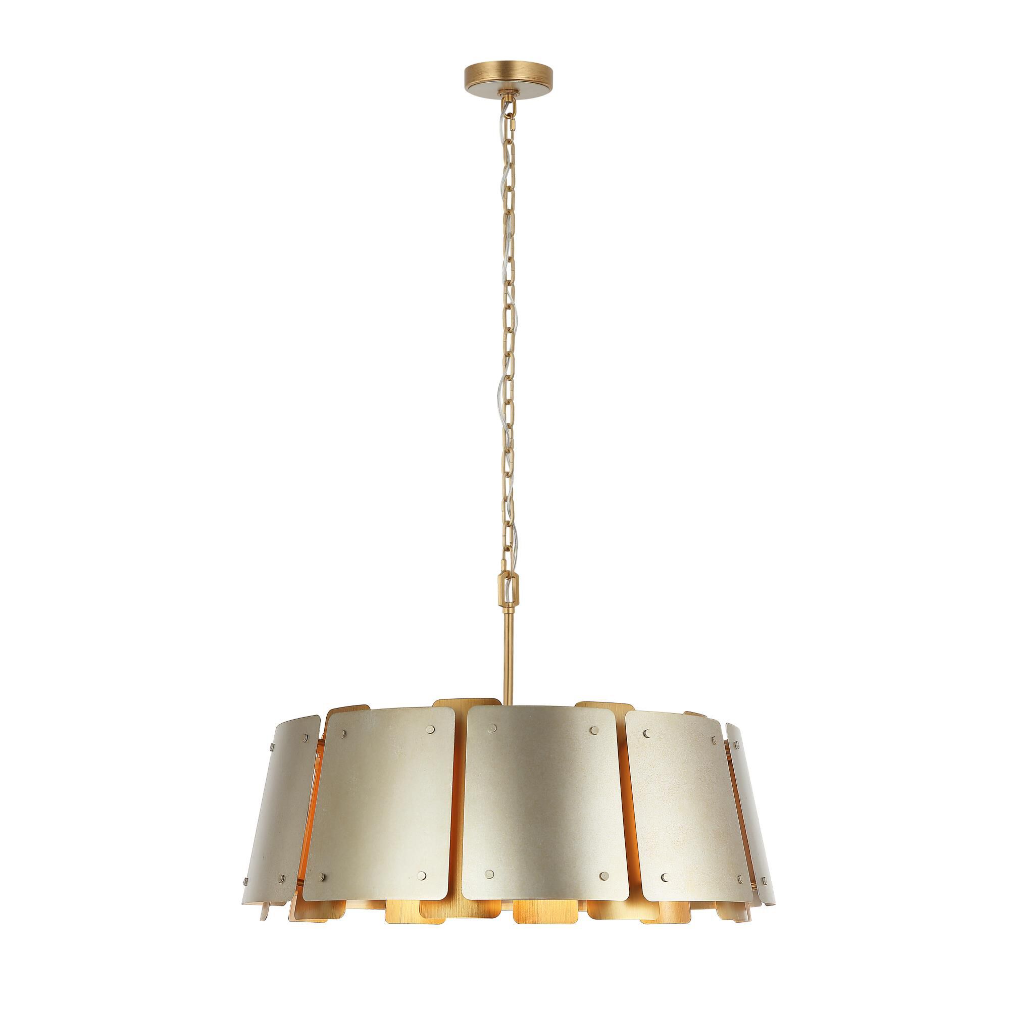 Shown in Gold and Brass finish and Gold shade