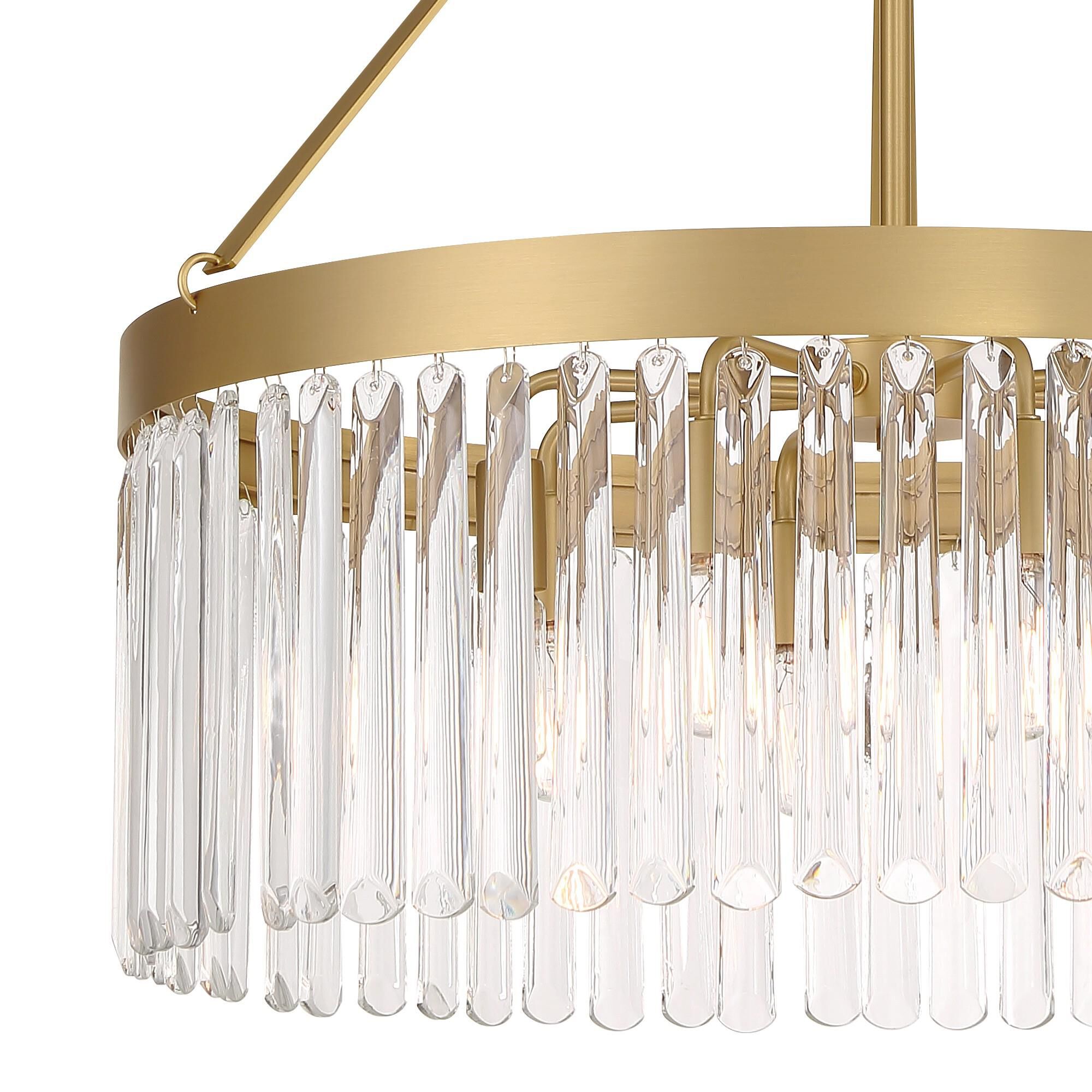 Emory 24 Inch 8 Light Chandelier by Crystorama