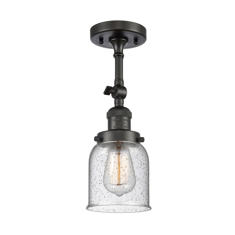 Bruno Marashlian Small Bell 5 Inch 1 Light Semi Flush Mount by Innovations Lighting