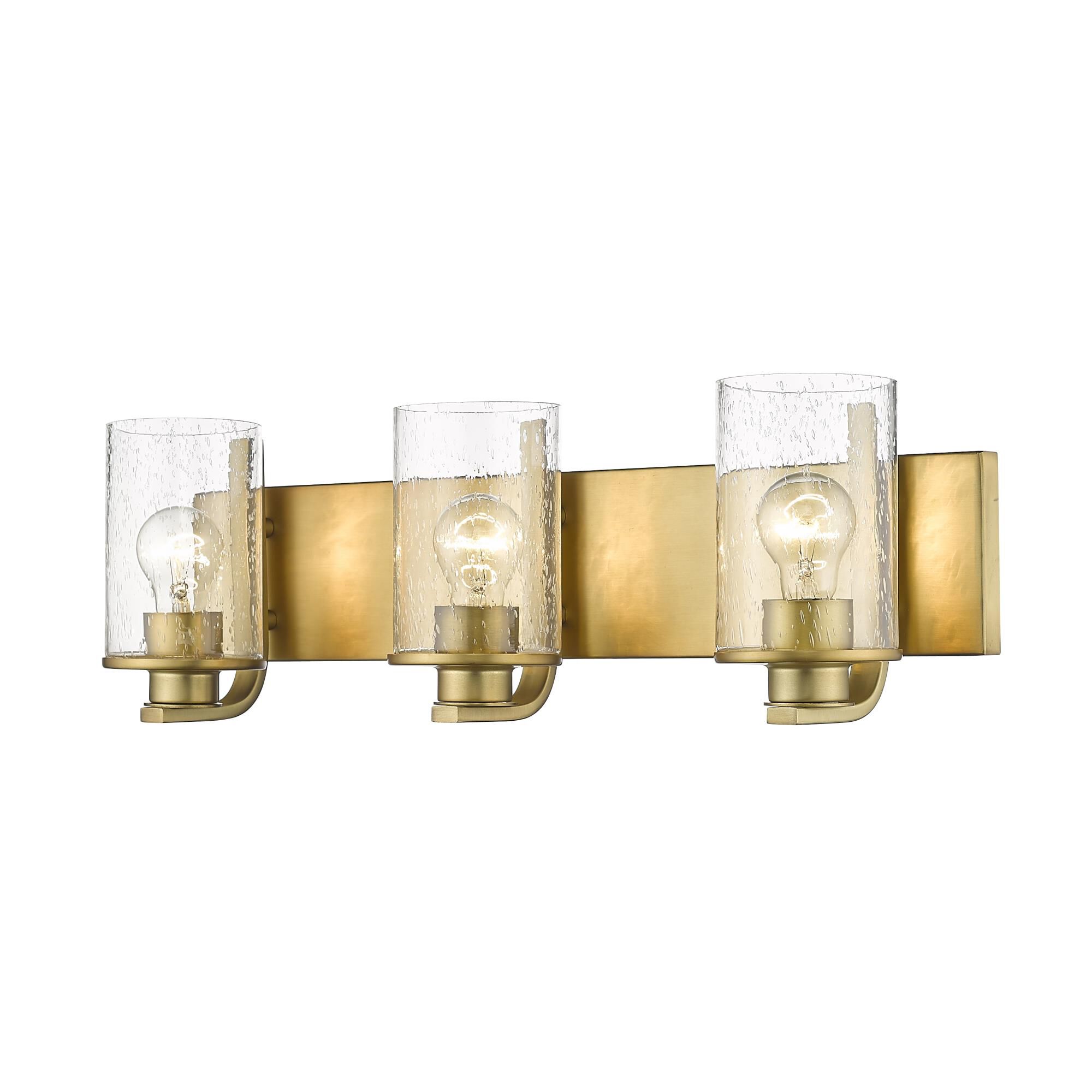 Shown in Olde Brass finish and Glass shade