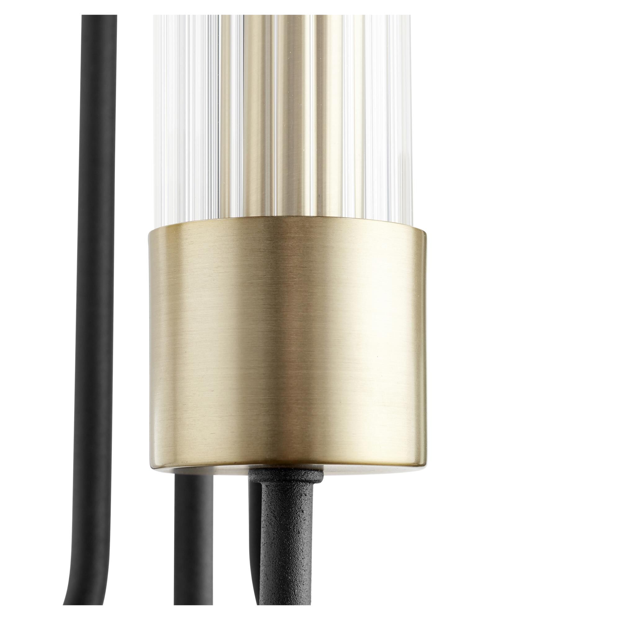 Shown in Noir W/ Aged Brass finish