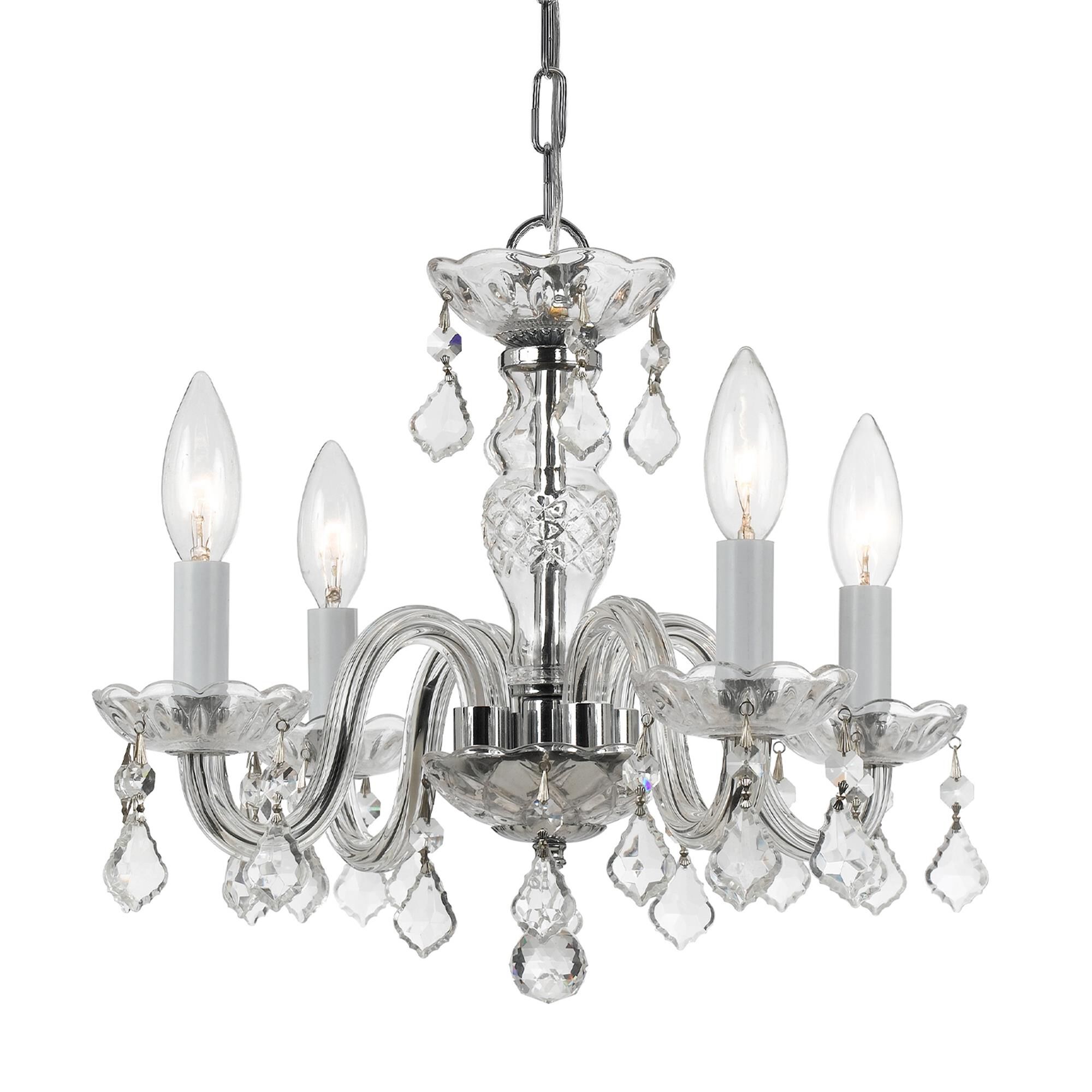 Traditional Crystal 15 Inch Chandelier,