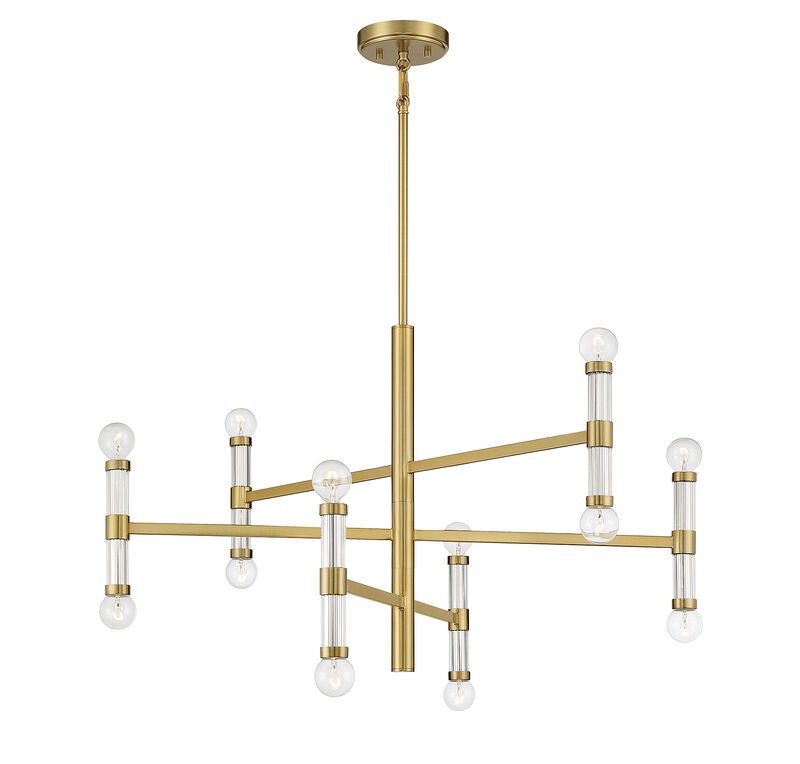 Lighting One Kingsburg 32 Inch 12 Light Chandelier by Savoy House