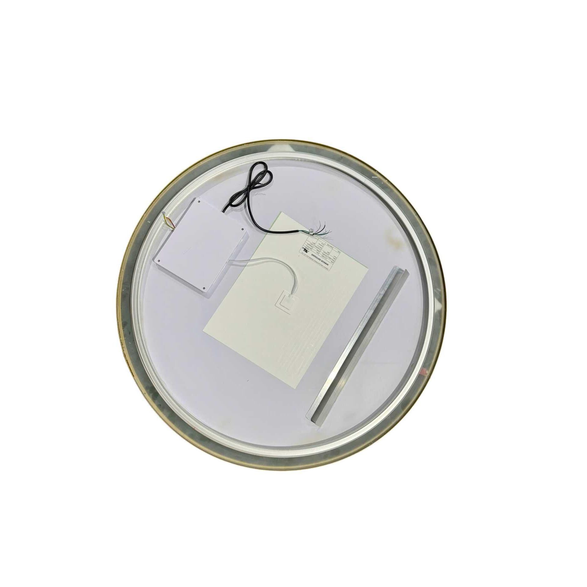 Harmoni 36 Inch Round LED Lighted Mirror by Elegant Decor