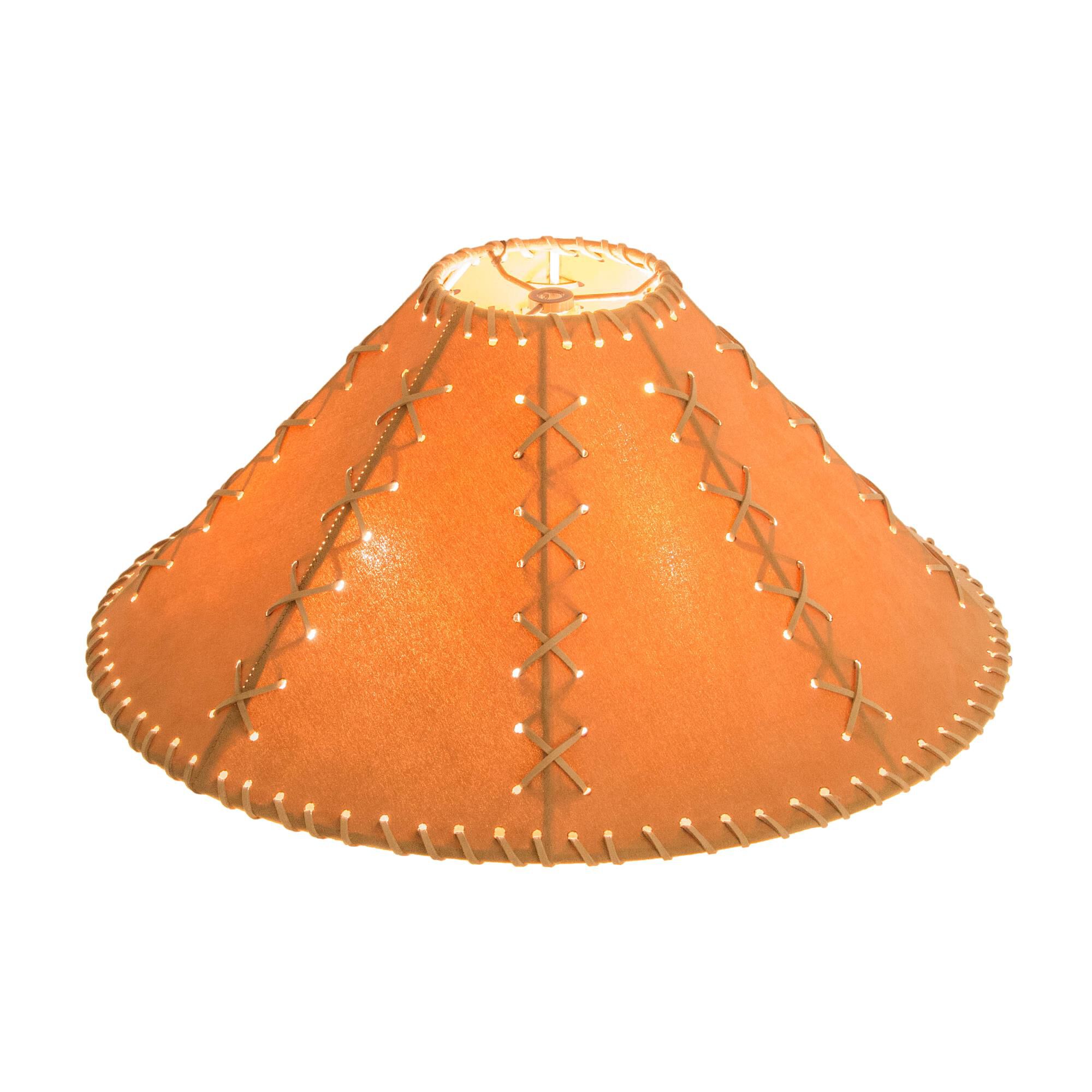 Faux Leather Tan Accessory Shade by Meyda Lighting