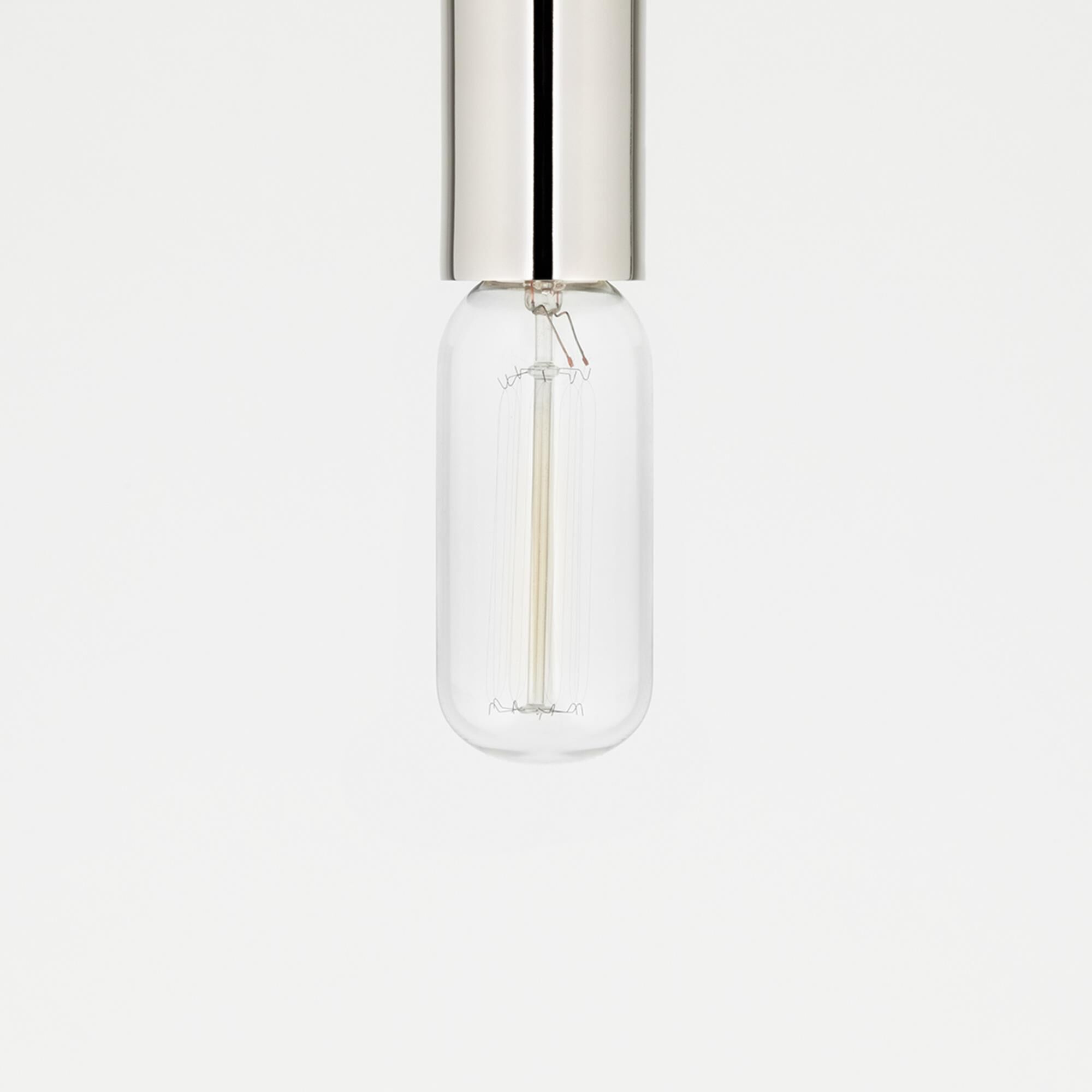 Shown in Polished Nickel finish and Opal Etched glass