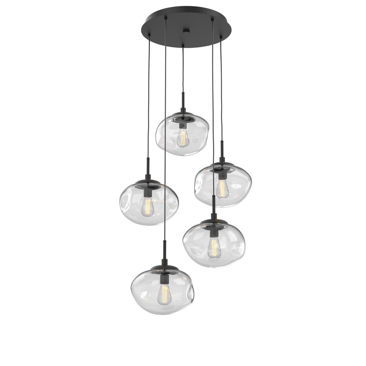 Levi Wilson Nebula 24 Inch 5 Light Multi Light Pendant by Hammerton Studio