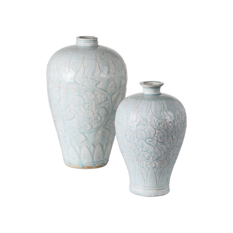Nanjing Set of 2 Vase-Urn by Currey and Company
