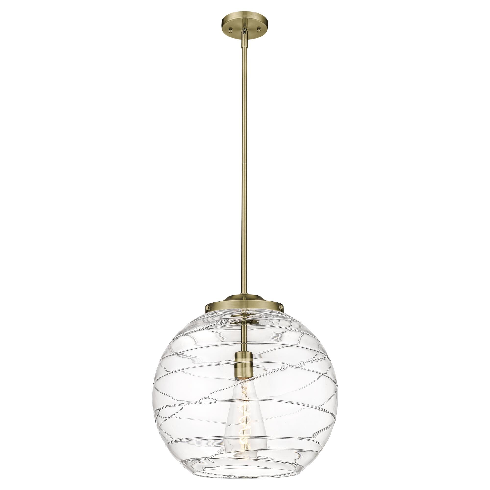 Bruno Marashlian Deco Swirl 16 Inch Large Pendant by Innovations Lighting