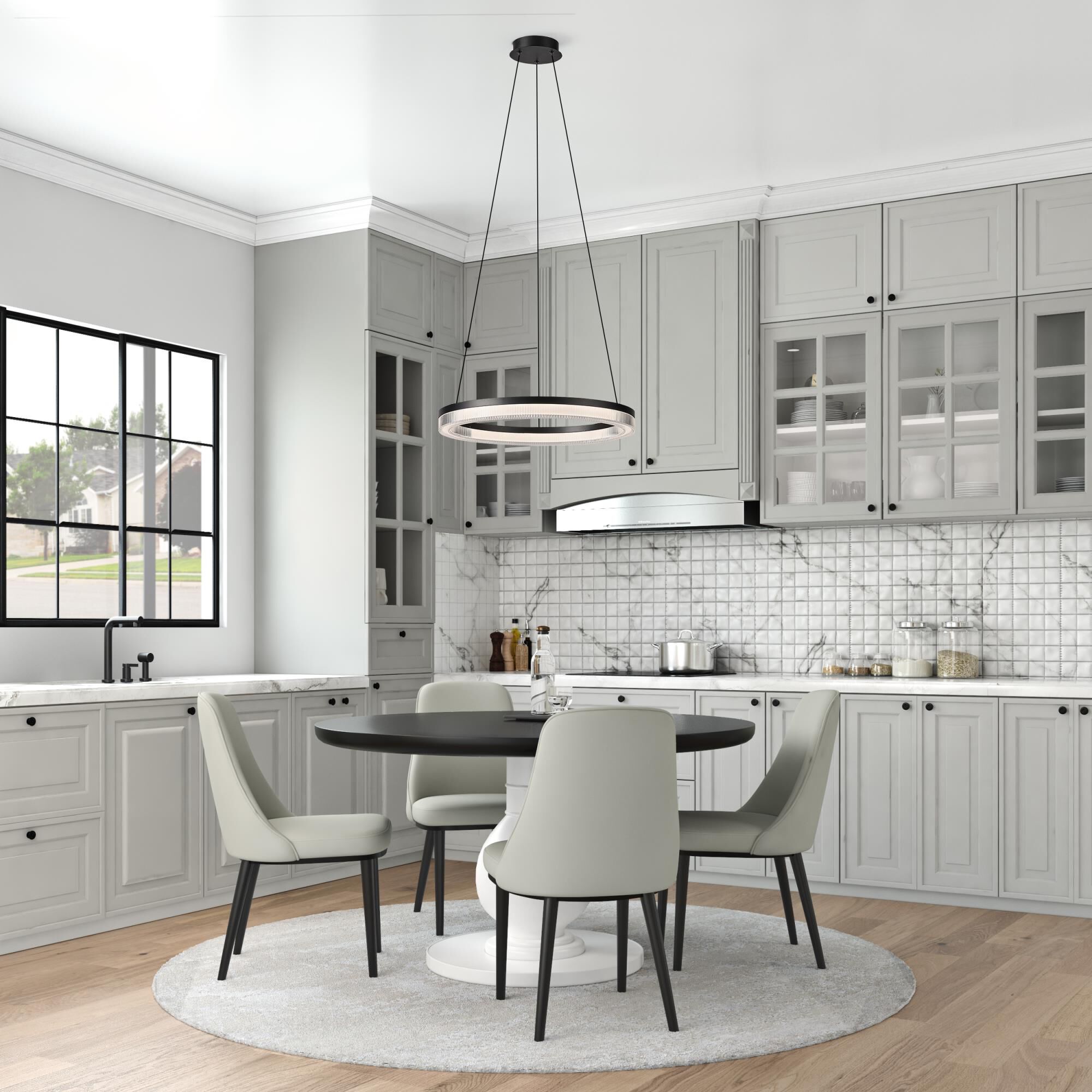 Shown in Black finish