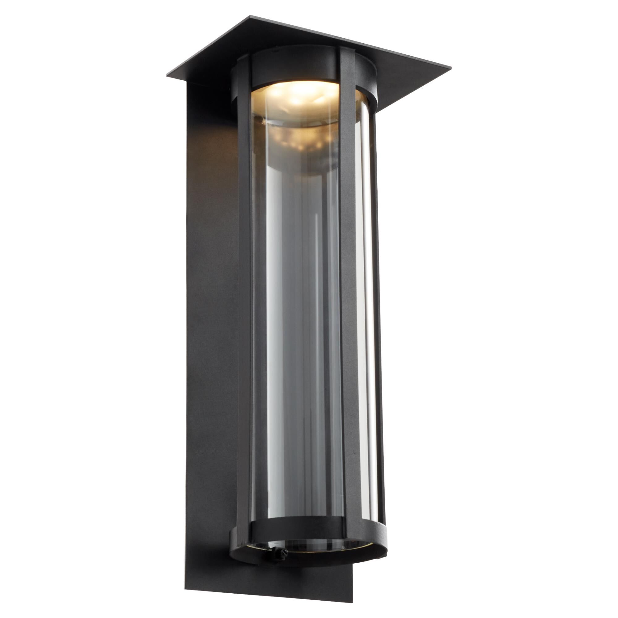 Shown in Textured Black finish and Clear glass