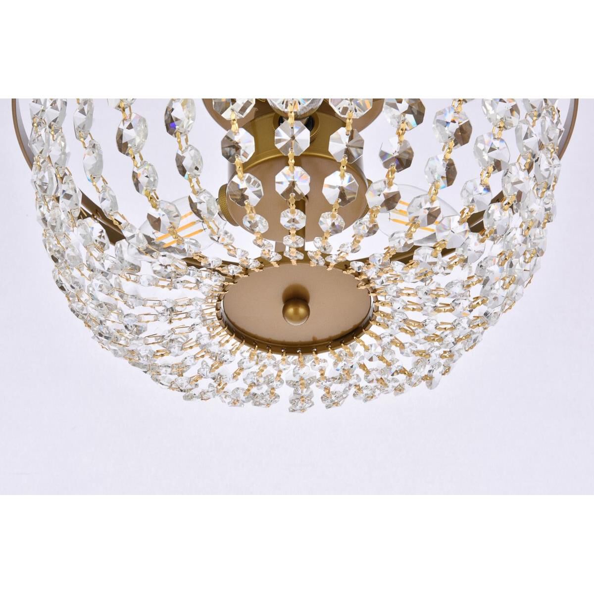 Cora 13 Inch 3 Light Flush Mount by Elegant Lighting