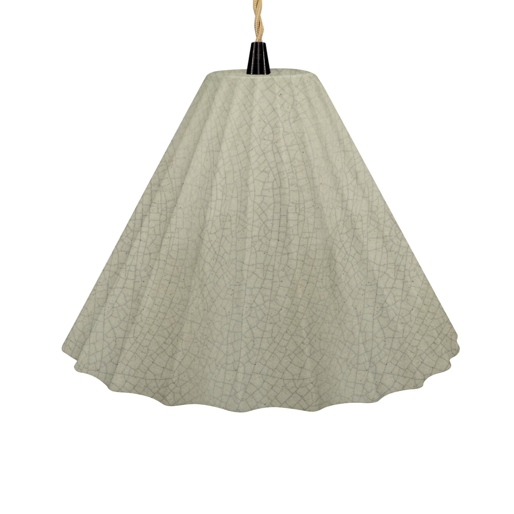 Shown in Matte Black finish and Celadon Green Crackle shade