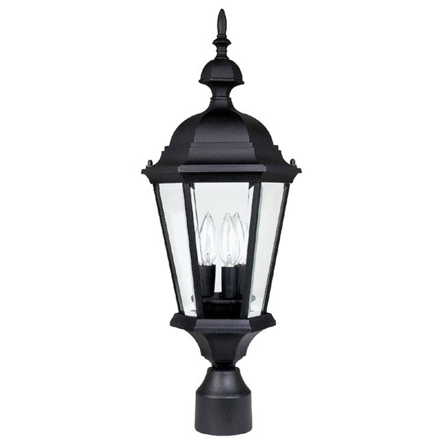 Carriage House 24 Inch Tall 3 Light Outdoor Post Lamp by Capital Lighting Fixture Company