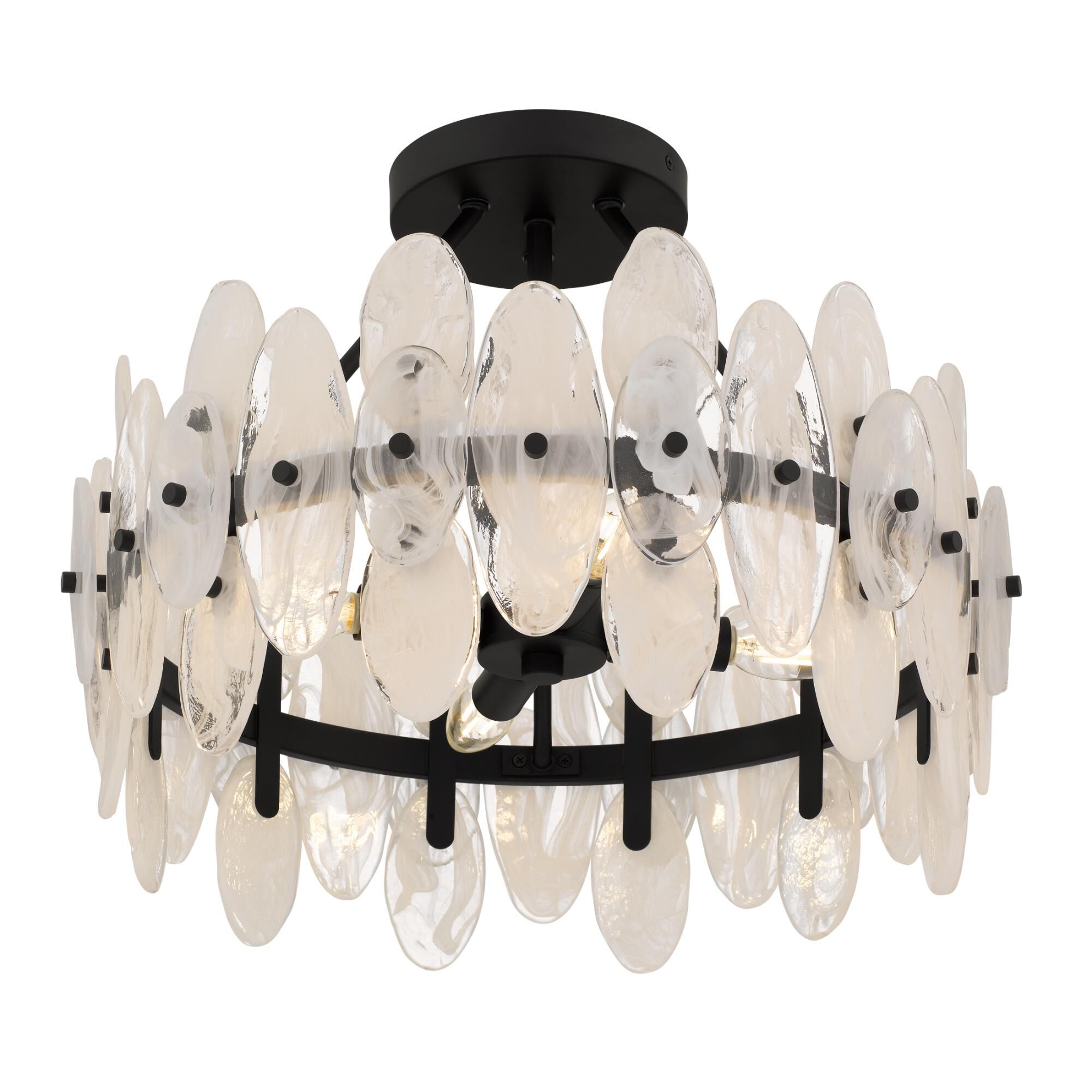 Abigail 18 Inch Semi Flush Mount by Quoizel
